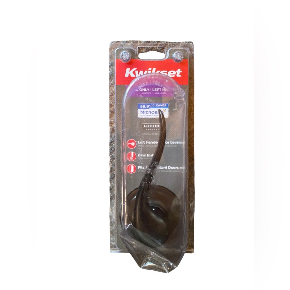 Kwikset Tustin Dummy Door Lever Left Handed Venetian Bronze Finish‎
